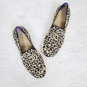 Rothy's The Original Slip On Sneaker 8 Brown Camo Cat Machine Washable Shoes